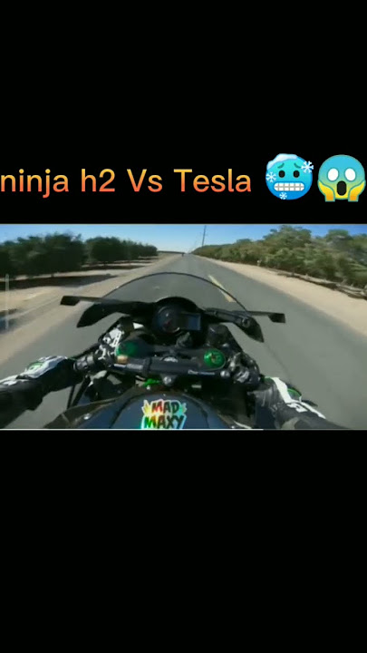 ninja h2 Vs Tesla 🥶😱 subscribe like #marvel gaming #subscribe