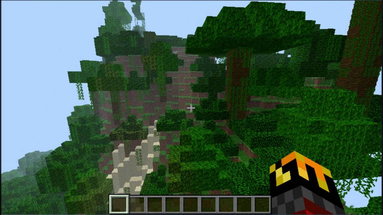 AWESOME jungle island seed for Minecraft - YouTube