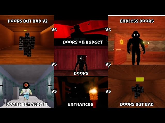 ROBLOX] - Doors Vs Doors But Its Albert Seek Chase Comparison 