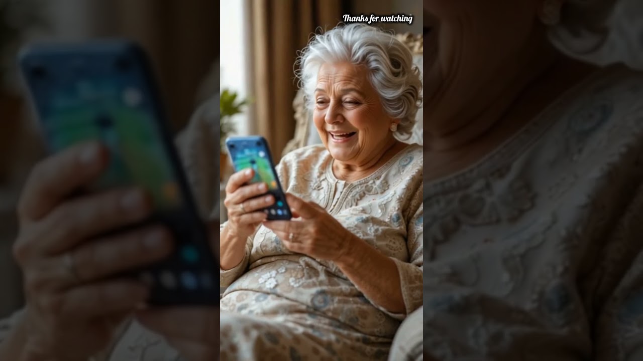 Grandpa bought Grandma a phone 😭#grandmother #ai #cricketlover #animals #grandfather!#aistory