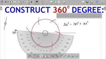 HOW TO CONSTRUCT 360 DEGREE WITH COMPASS