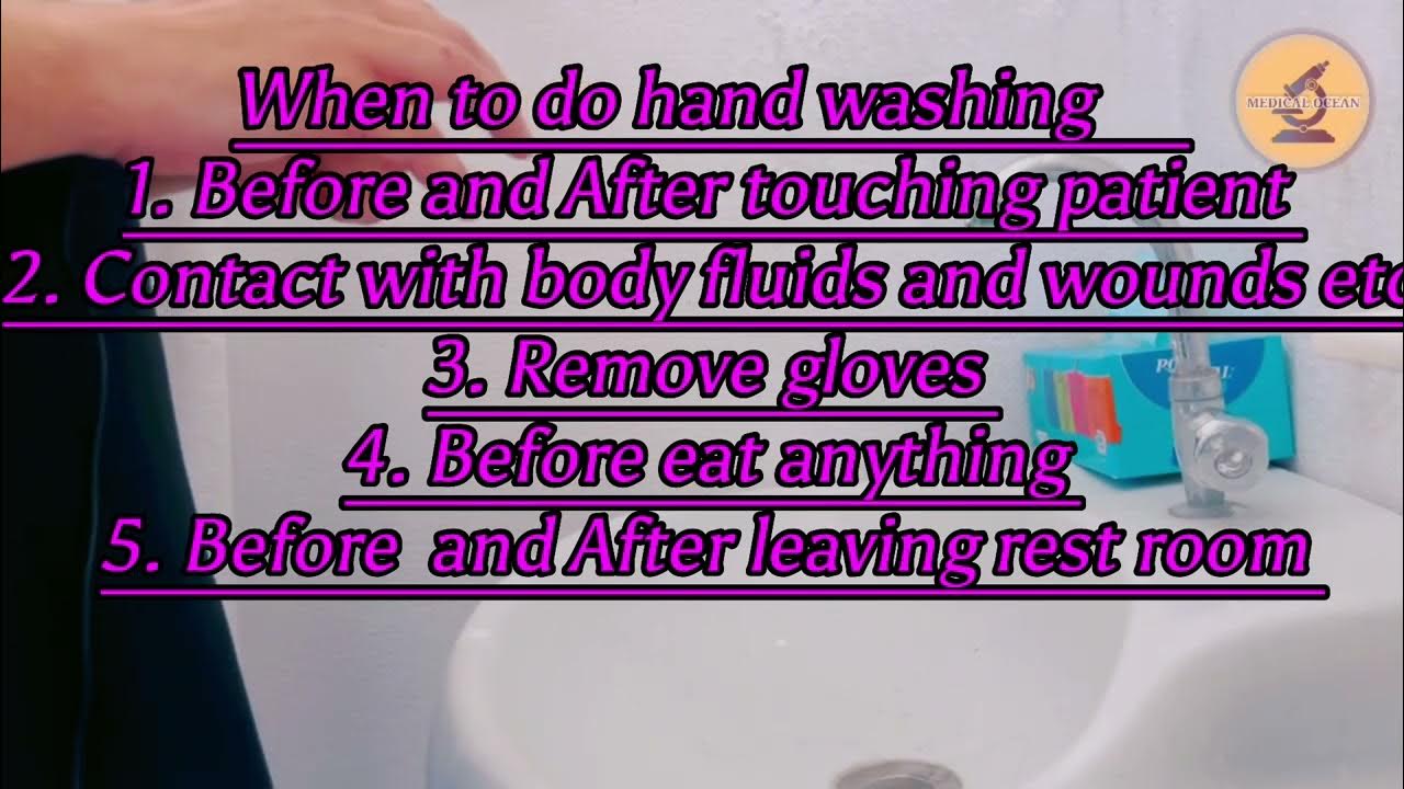 Hand hygiene for health care workers nursing skills kmu OSPE YouTube