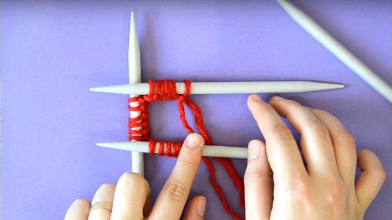 أساسيات التريكو - 012 - الحياكة الدائرية على الإبر المدببة من الطرفين