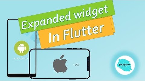 Flutter Expanded widget