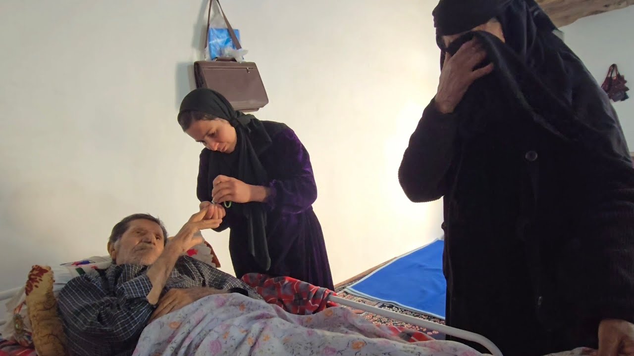 Shahin and Grandma's sadness over Grandpa's bad condition