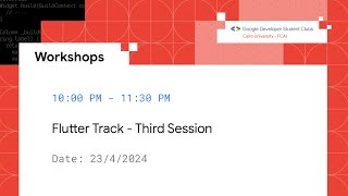 Flutter Workshop - Session #3