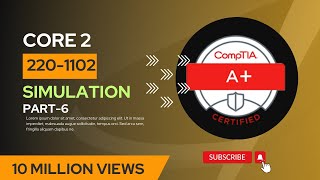 CompTia A+ Core 2 Simulation Part 6 (PBQ) screenshot 2