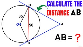 Calculate the distance AB | Important Geometry and Algebra skills explained