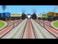 All Realstic Trains Run Today By Bumpy Branched Tracks | hydrogen trains icf coach