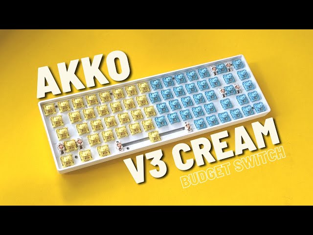 BEST BUDGET SWITCH YOU CAN GET | Akko V3 Cream Yellow and Blue