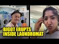 WATCH: Racist Man EXPLODES in Laundromat, Threatens Woman