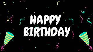 Happy Birthday Text Animated Pink Background Stock Footage Video