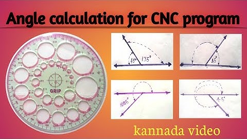 Angle calculation for cnc machine machine program in kannada video||Chamfer angle calculation
