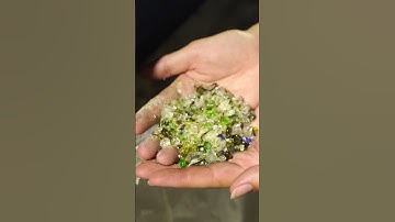 Here’s how this entrepreneur crushes glass bottles back into sand. #Recycling #Sand #Glass
