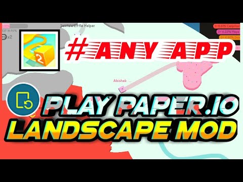 How to play paper.io2 as rotate screen or turn screen to landscape