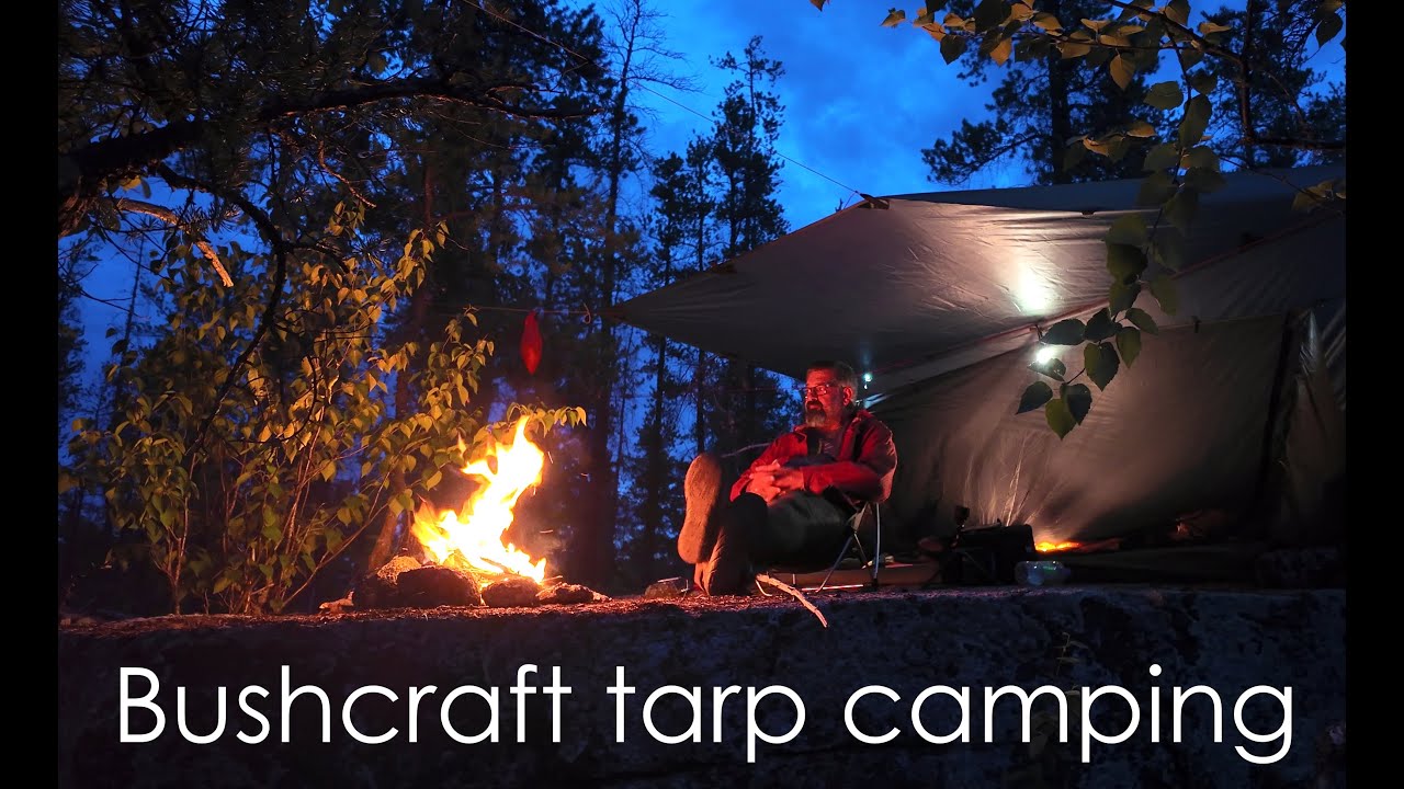 24h solo bushcraft camping in the boreal forest.