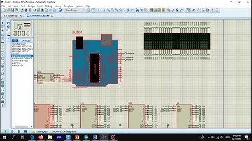 Belajar Arduino 4 - Jam Digital DotMetrix MAX7219 dengan DS3231 (RTC) + Proteus 8