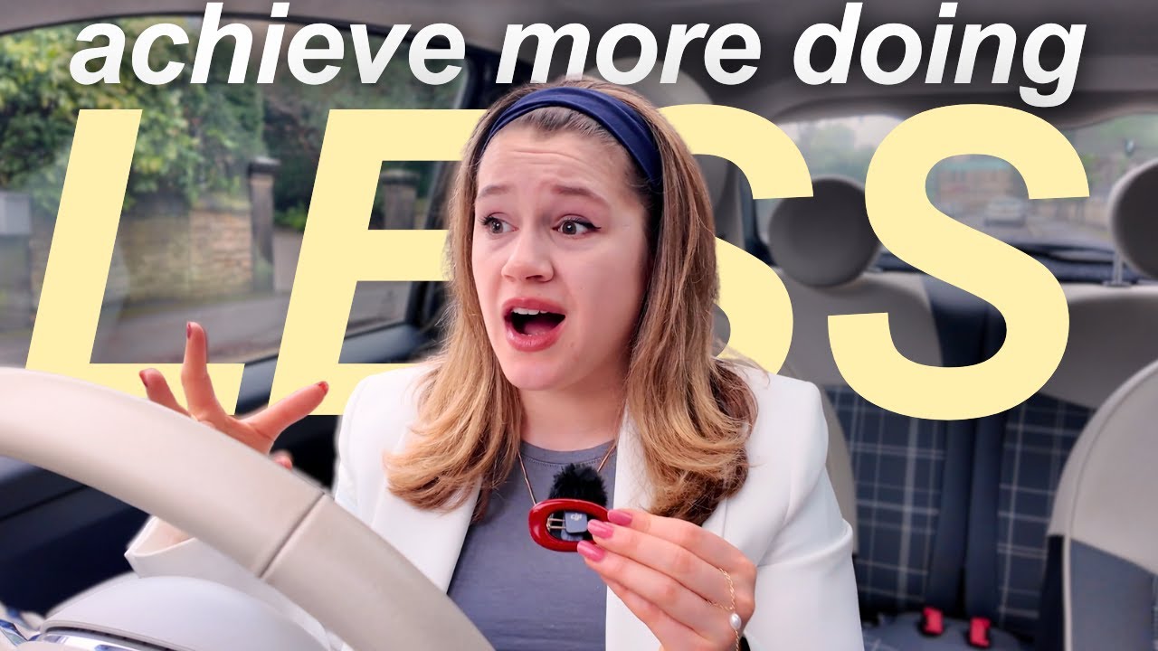 how I do less and get *more* done