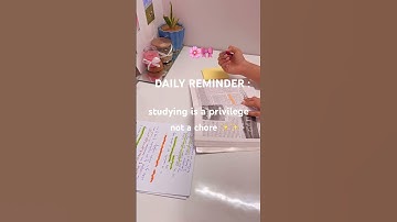 STUDYING IS A PRIVILEGE NOT A CHORE ✨✨ #pinterestaesthetic #studymotivation #trendingshorts