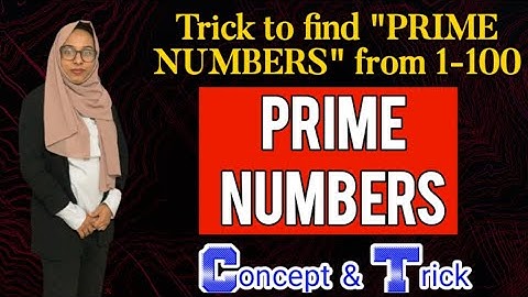Prime numbers| Fastest method to find Prime numbers from 1 to 100|Concept&Definition|Maths kids
