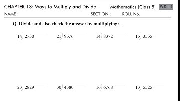 Class 5, maths, Chapter 13 ways to multiply and Divide worksheet solution with explanation part 3