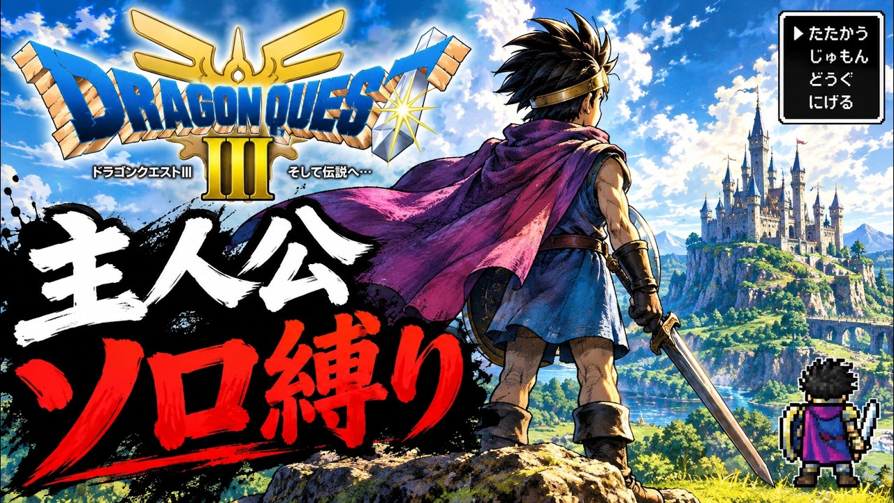 新たな縛り?!ドラクエ3(PS4版)主人公と格闘家4人で素手攻略!初見さん大歓迎!コメントお願いします! #ドラクエ3 #shorts #shorts