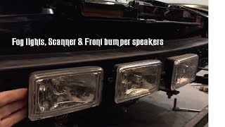 Knight Rider Kitt Replica how to install Fog lights, Scanner Bar & Speakers