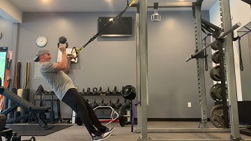 1-Arm TRX Row w/Bottoms Up KB Hold