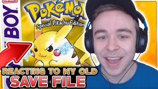 Reacting To My 15 Year Old Pokemon Yellow Save File