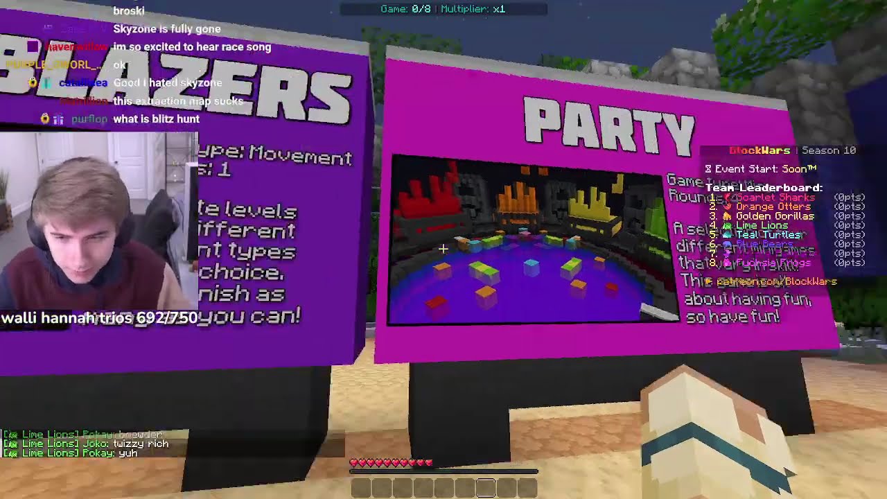 Purpled Block Wars 10 Scarlet Sharks