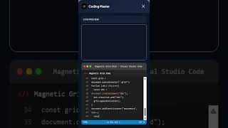 Magnetic Grid #coding #programming #developer #css #html #javascript #codingmaster