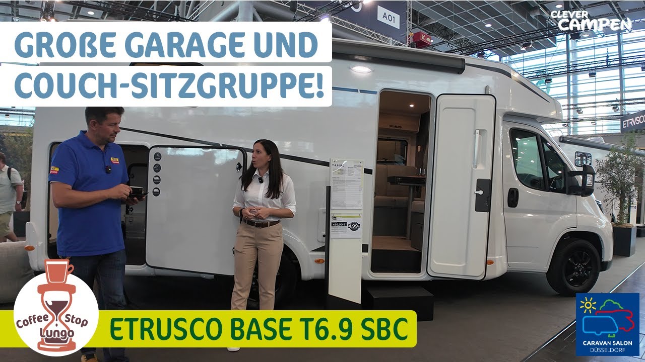 Etrusco Base T 6.9 SBC - Einsteiger TI mit Couch-Sitzgruppe - Premiere auf dem Caravan Salon 2025
