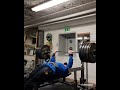 Bench Press 180kg 1 reps for 5 sets with close grip - legs up