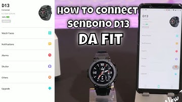 How to connect Senbono D13 with phone Da Fit Android App