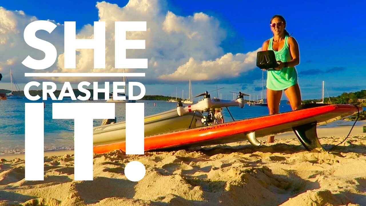 SHE CRASHED IT!!! Sailing the Virgin Islands – Chase the Story 23
