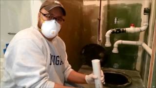 Replacing a sewage/trash pump part 1