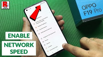 How to Enable Real Time Network Speed in Oppo F19 Pro