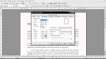 Où trouver les marges dans LibreOffice ?