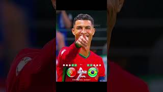 🔥 RONALDO RED CARD! 😱 Portugal vs Brazil Final | Last Penalty Shootout ⚽🥶🐐#ronaldo #football #soccer