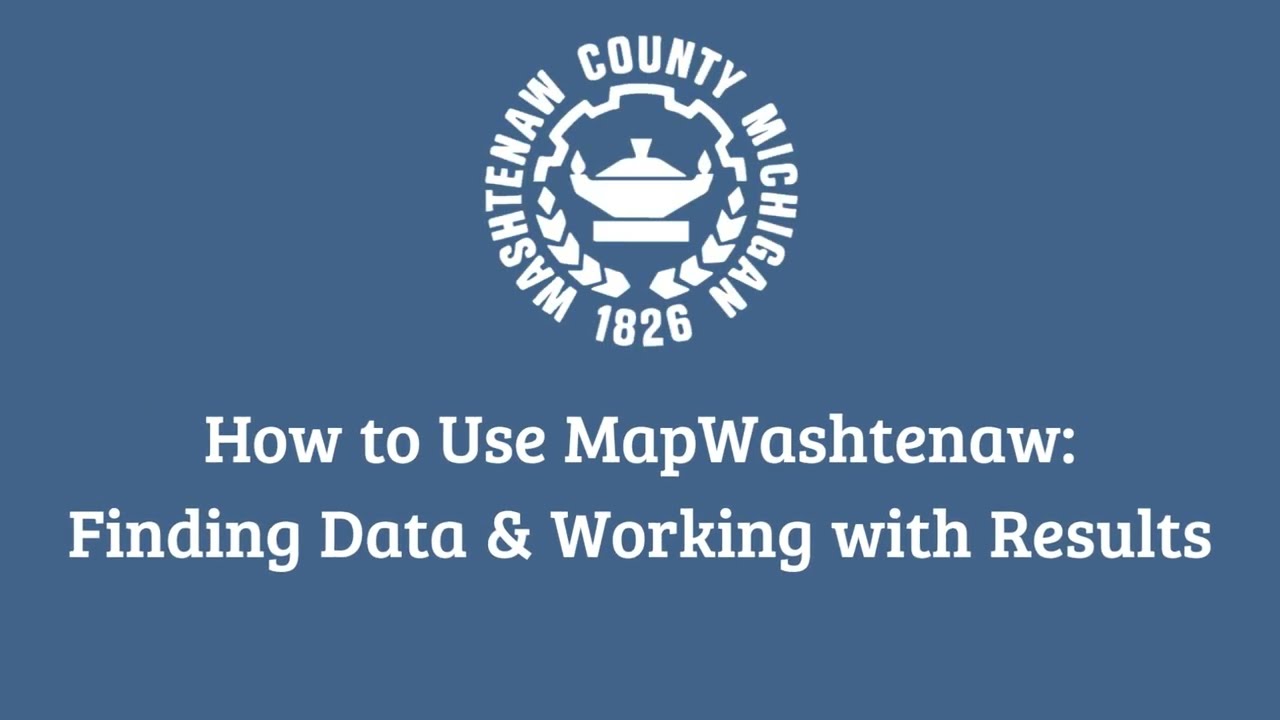 MapWashtenaw: Finding Data & Working with Results