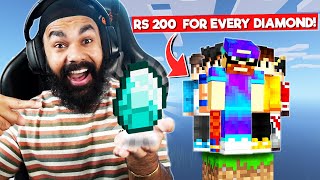 RS 200 FOR EVERY DIAMOND | MINECRAFT