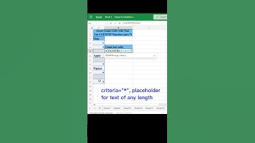 Excel Count Cells with Text | COUNTIF Function | Excel Tips and Tricks #shorts