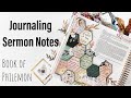 Philemon Bible Journaling Process - Use Your Stash!