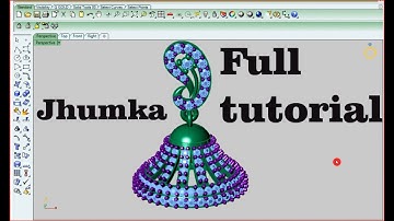 #jhumka #diamond_jhumka #rhinoceros #matrix #jwellery #fulltutorial #beginners #3d #easy