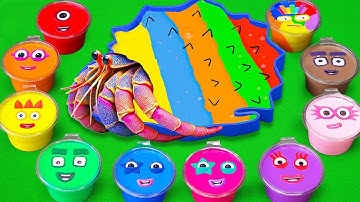 Rainbow Eggs SLIME: Picking Cocomelon, Pinkfong, Numberblocks, Alphablocks Paw Patrol, Dinosaur