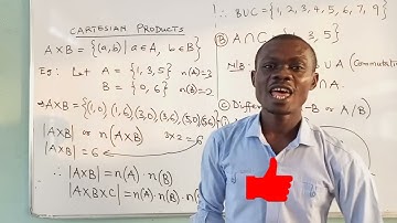 Set Operations || Union || Intersection || Difference || Cartesian Product of Sets