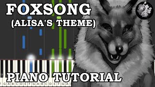 FoxSong [Alisa's theme] (Tiny Bunny OST) Piano Tutorial | Зайчик