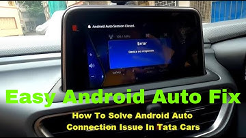 How To Solve Android Auto Connection Issue In Tata Cars #androidauto #tatacars