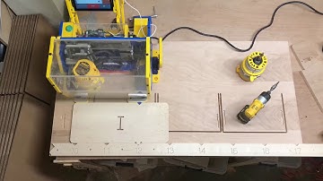 Handibot cuts Lockdowel joinery