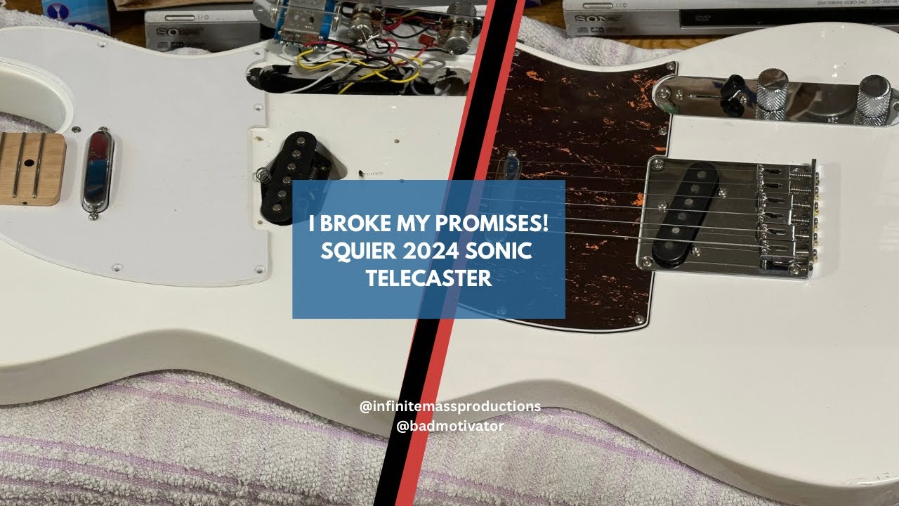 New Guitar Day! 2024 Squier Sonic Telecaster + Pickup Upgrade